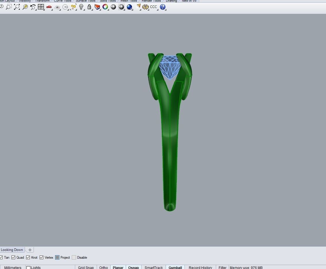 Engagement Ring STL File Format ready For 3D Printing - CC80Tin 3D print model_10
