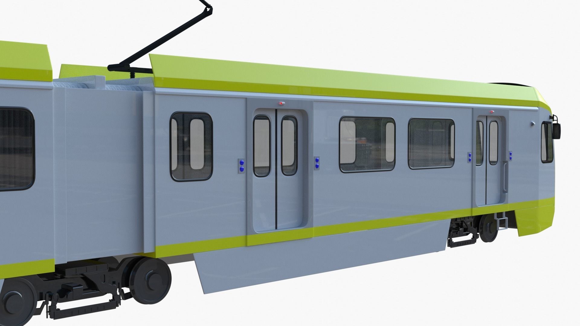 LA metro train 3D model_6