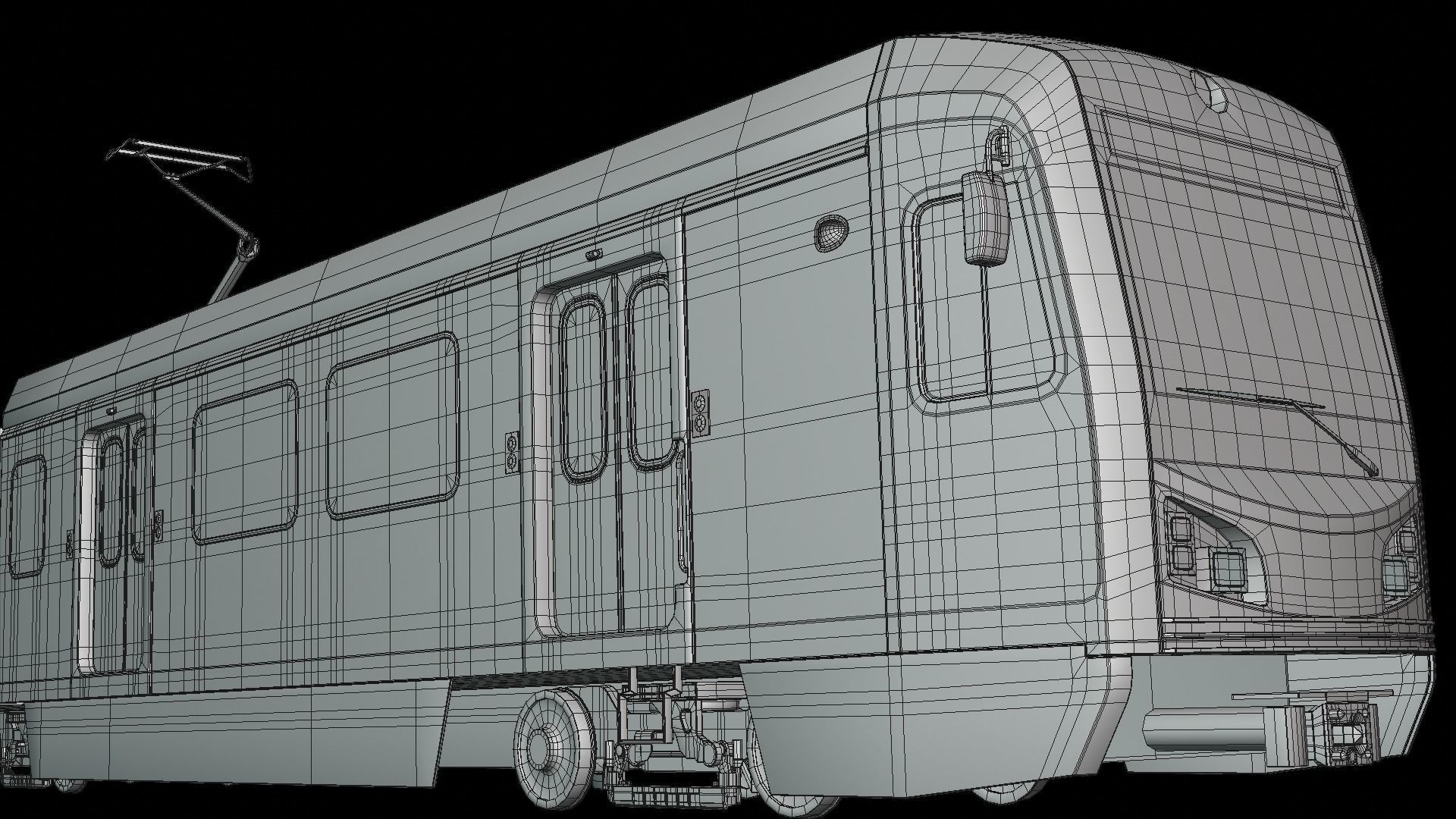 LA metro train 3D model_5