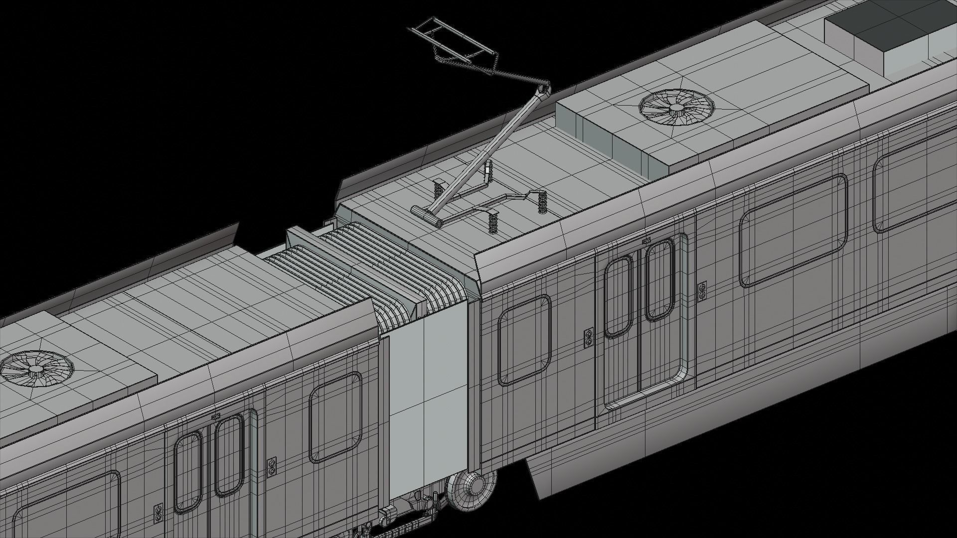 LA metro train 3D model_14