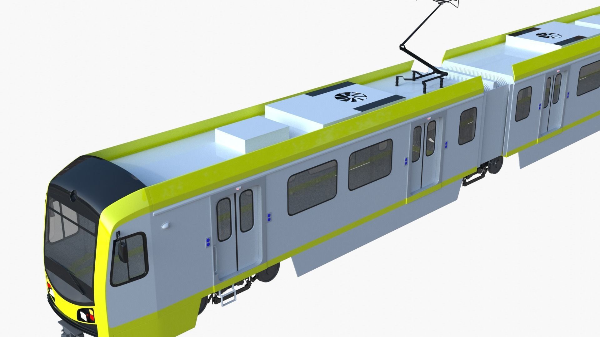 LA metro train 3D model_9