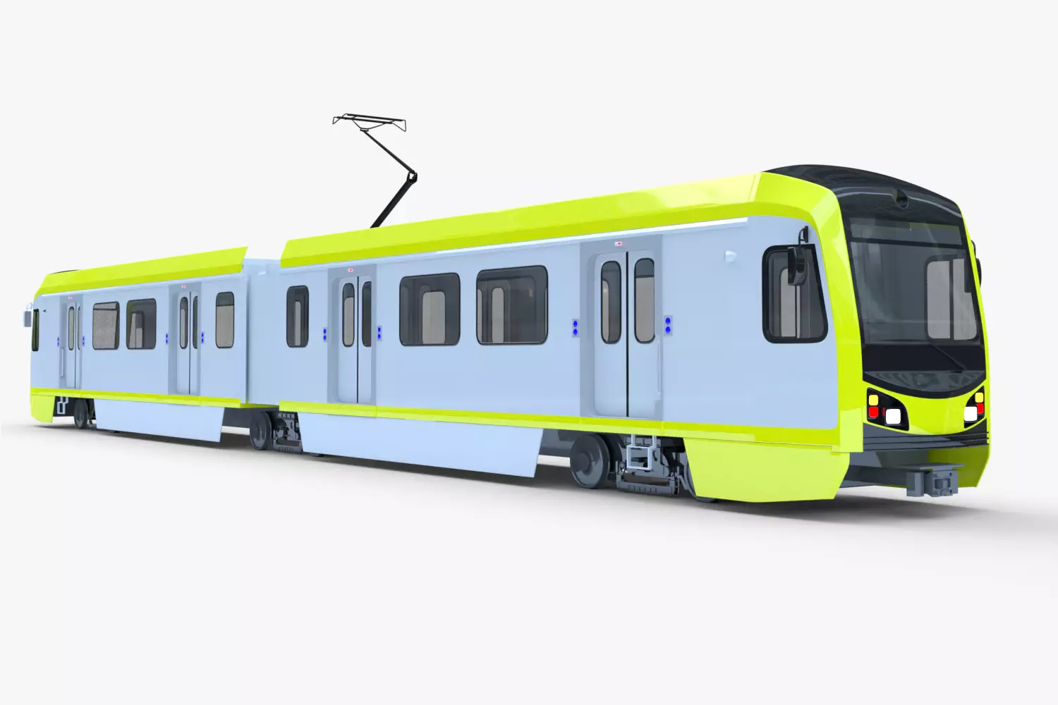 LA metro train 3D model_0