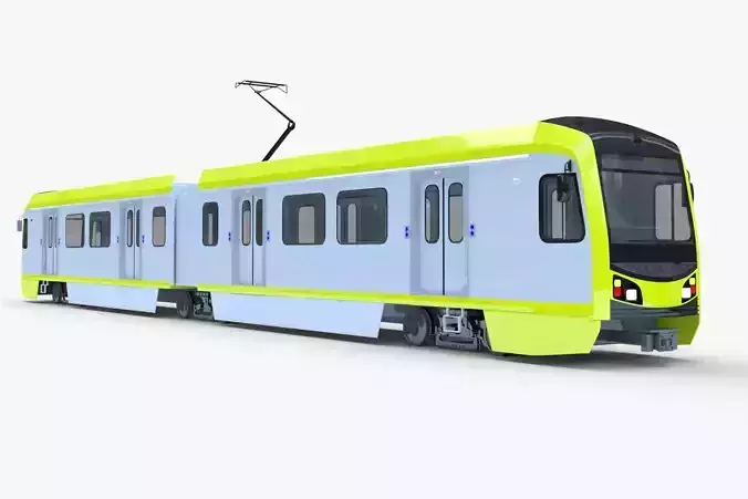 LA metro train 3D model