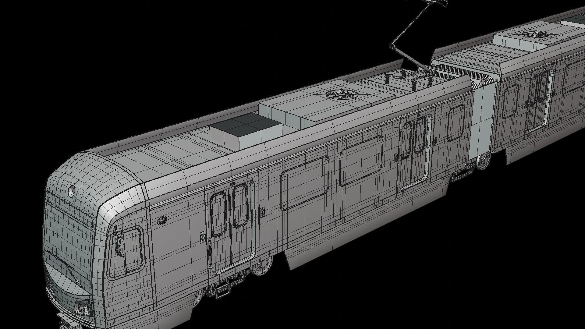 LA metro train 3D model_10