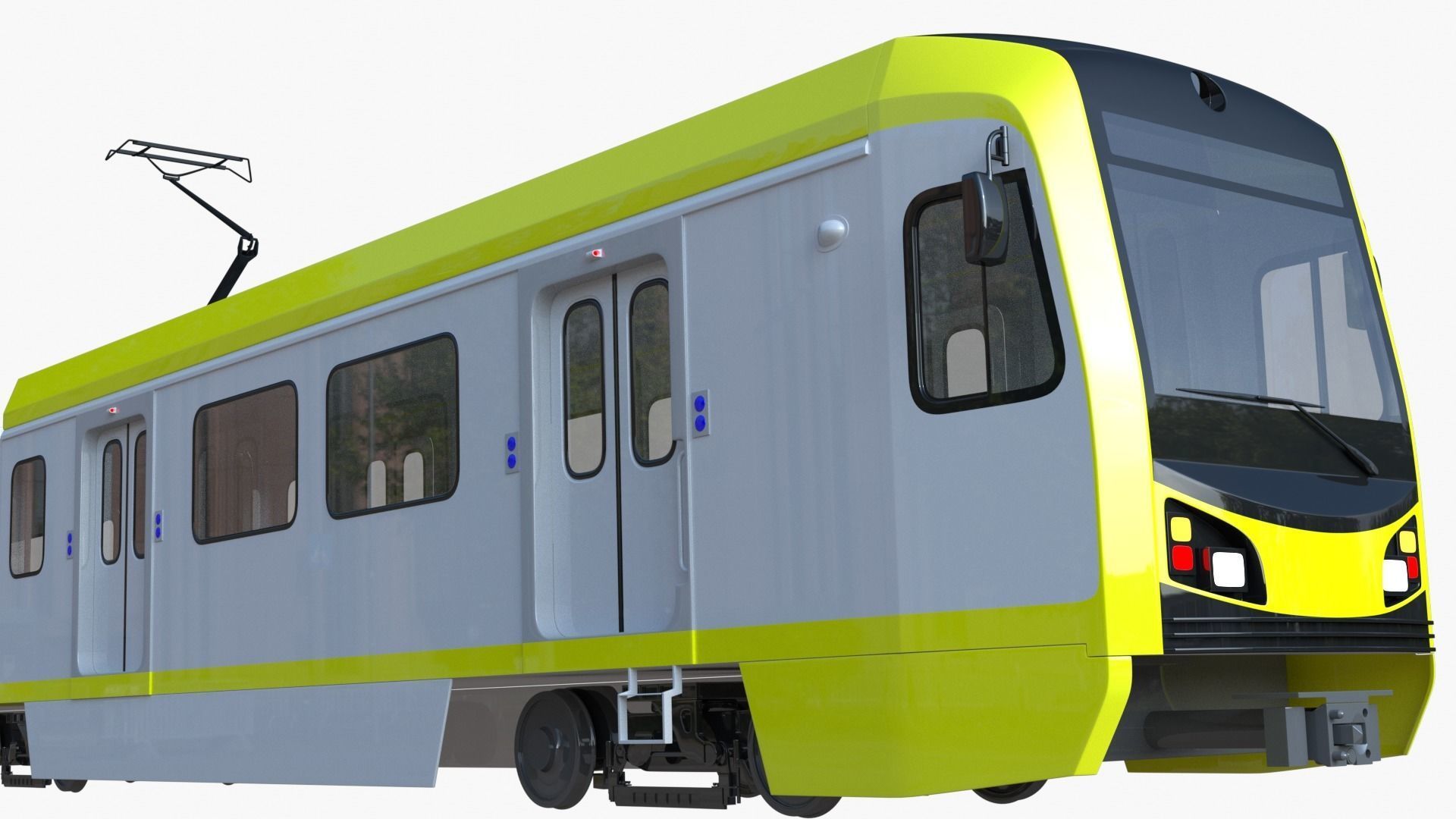 LA metro train 3D model_4