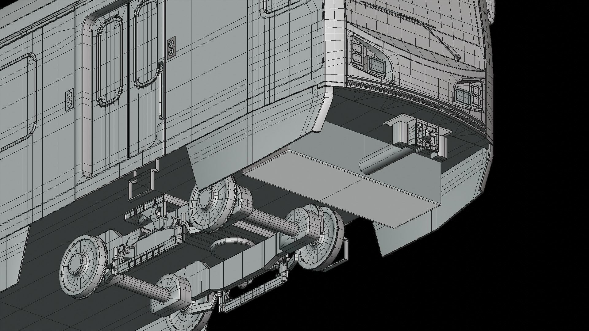 LA metro train 3D model_13