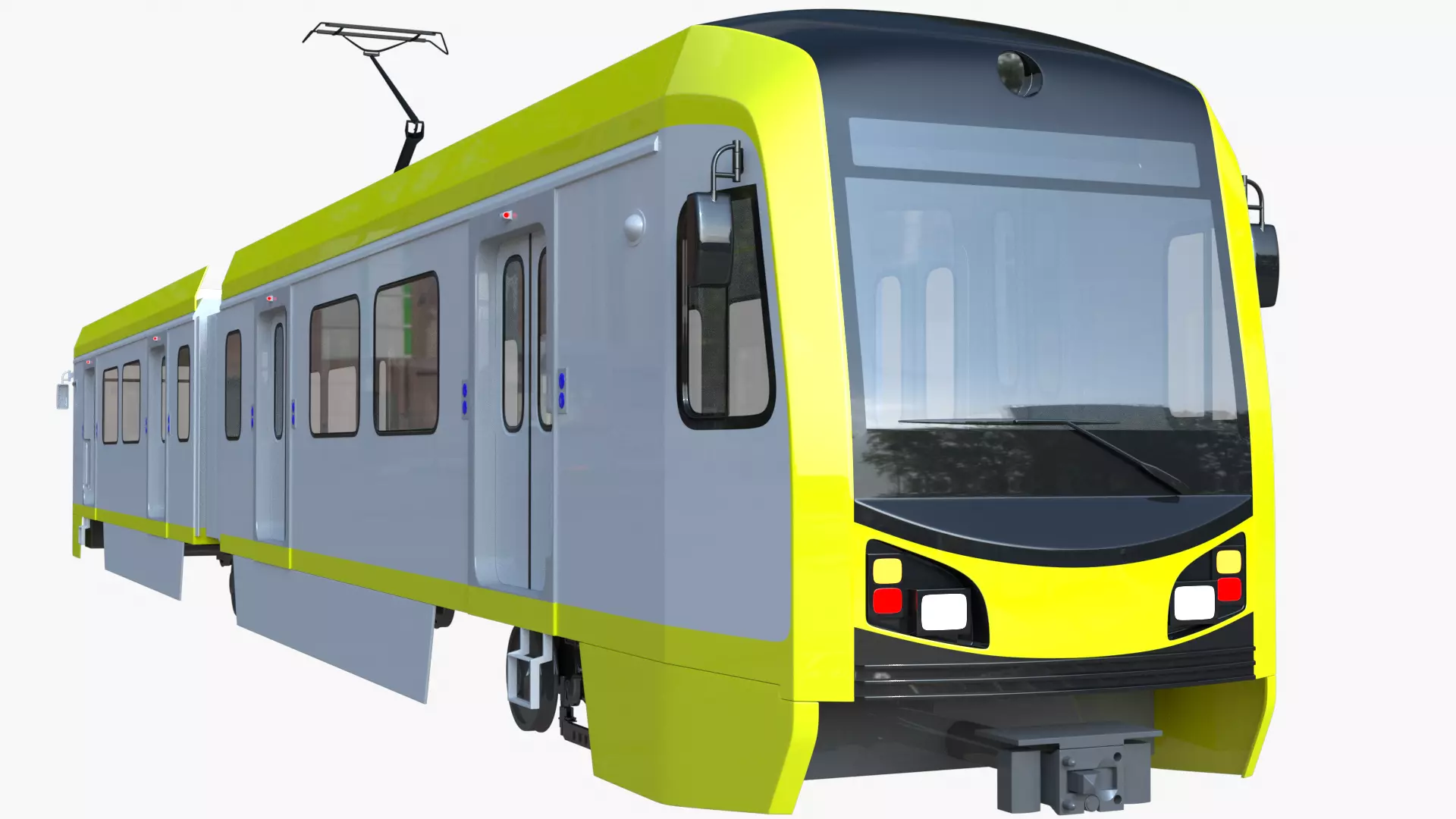 LA metro train 3D model_1
