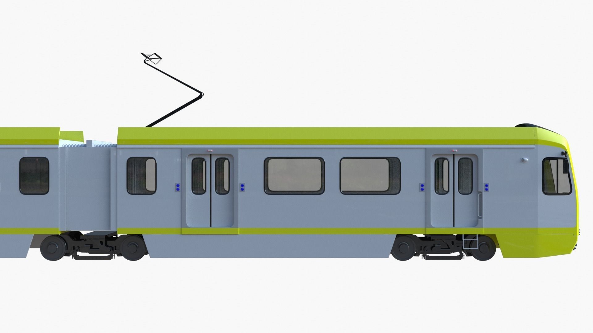 LA metro train 3D model_7