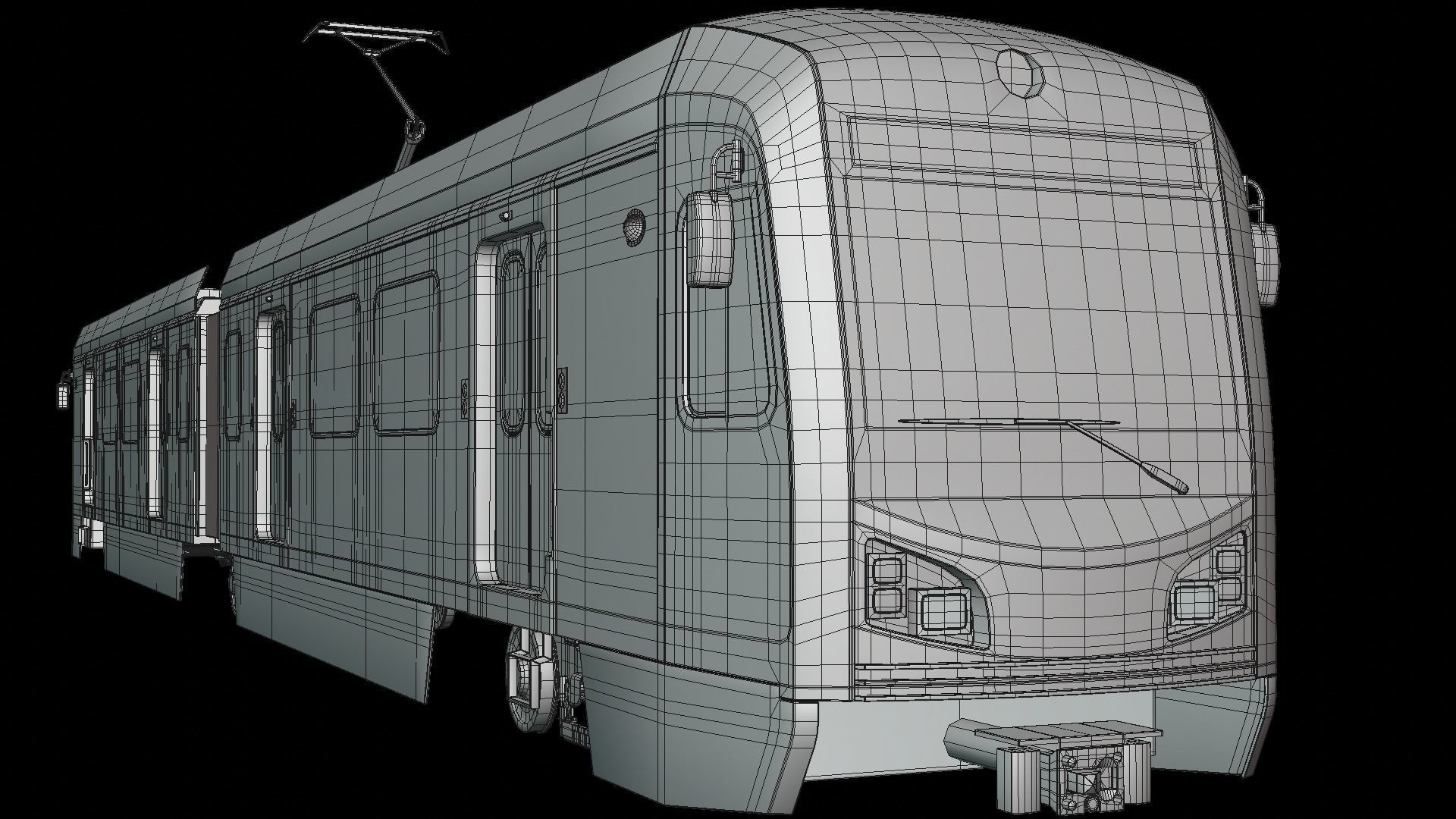 LA metro train 3D model_2