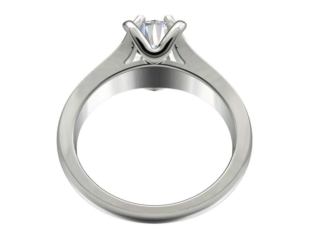 Engagement Ring STL File Format ready For 3D Printing - CC80TT 3D print model_6