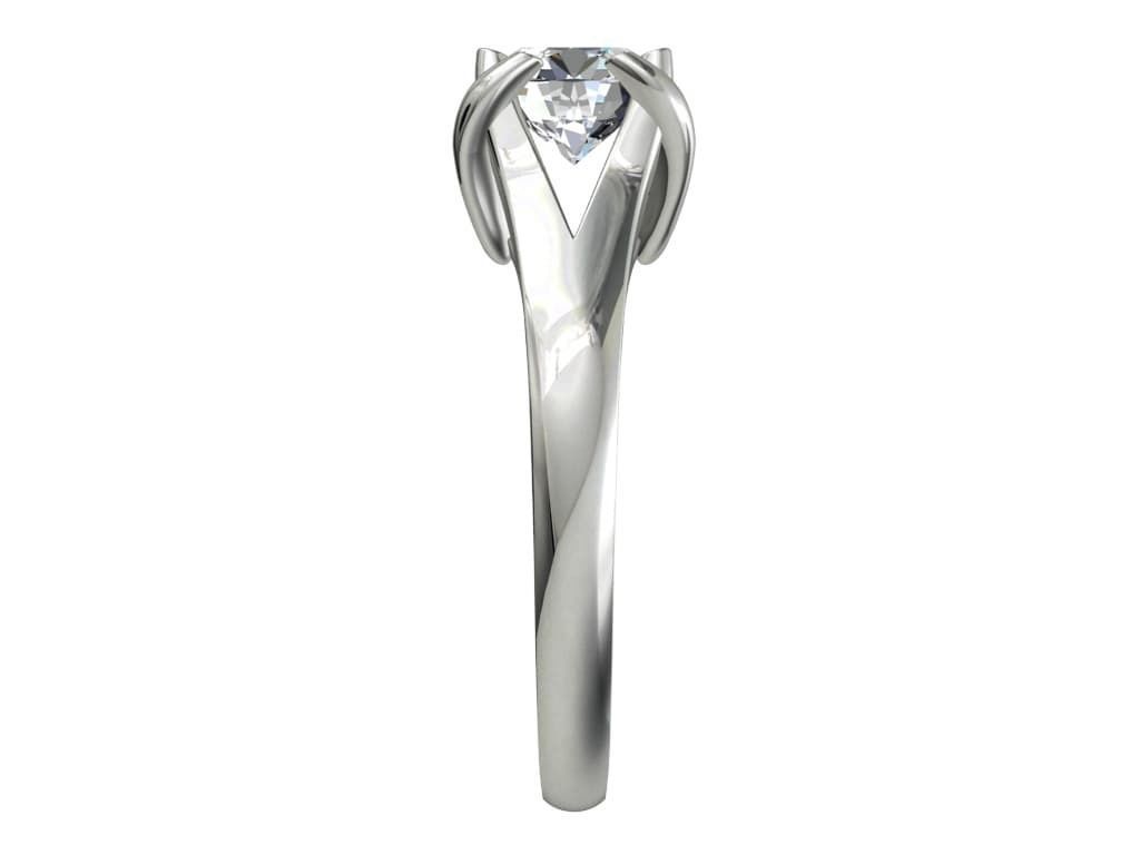 Engagement Ring STL File Format ready For 3D Printing - CC80TT 3D print model_5