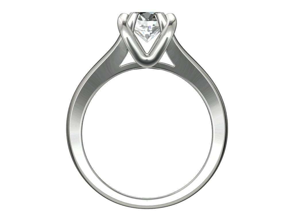 Engagement Ring STL File Format ready For 3D Printing - CC80TT 3D print model_4