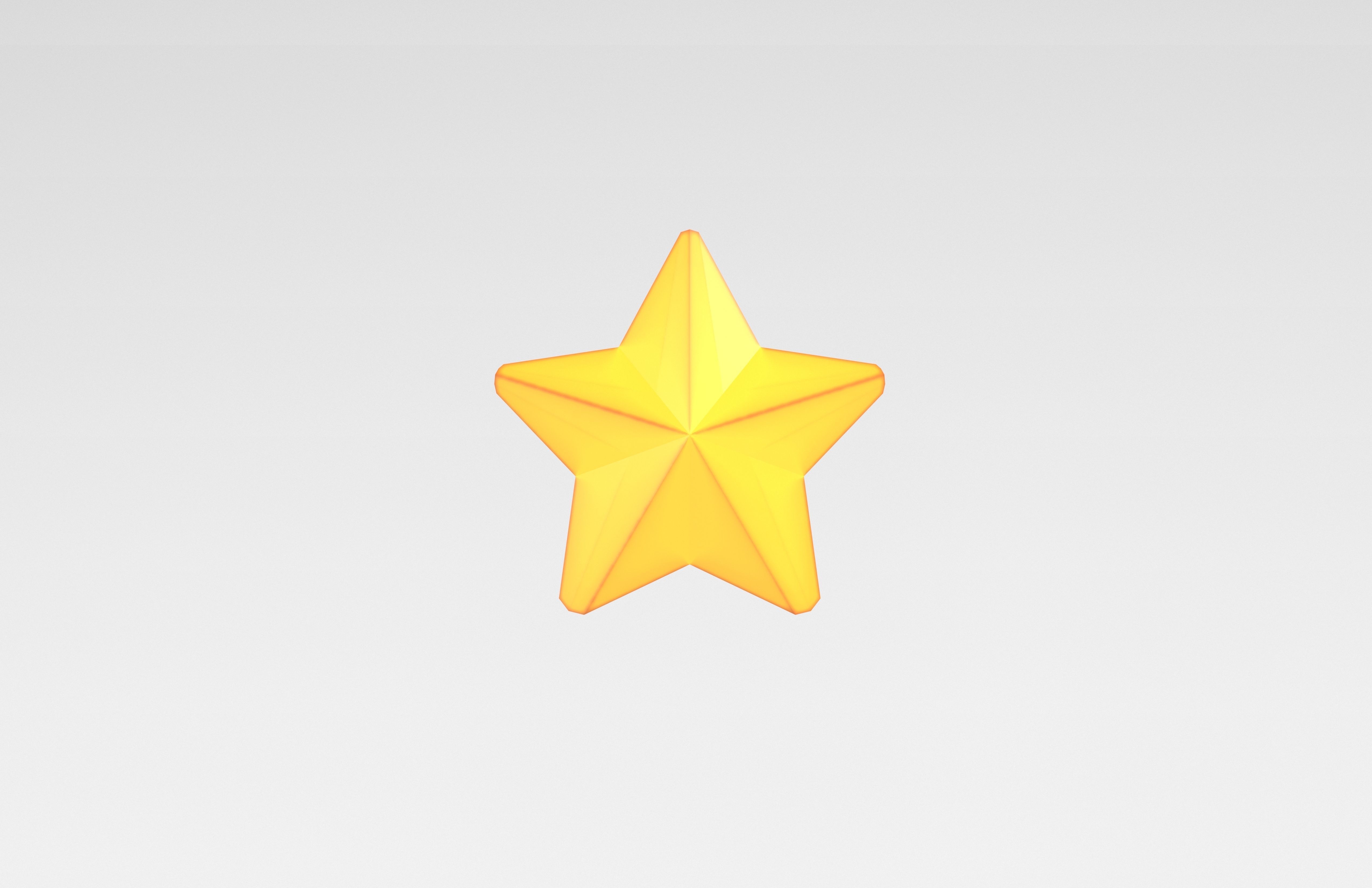 One Star v2 001 Low-poly 3D model_1