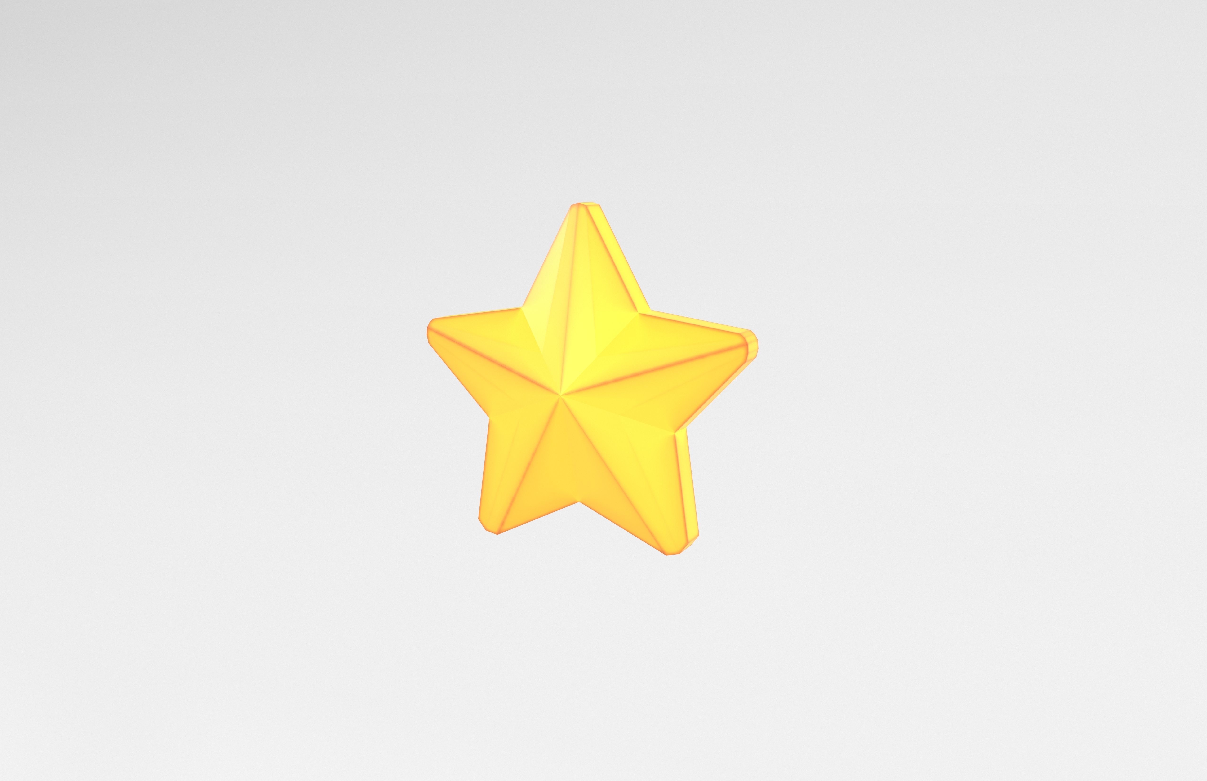 One Star v2 001 Low-poly 3D model_2