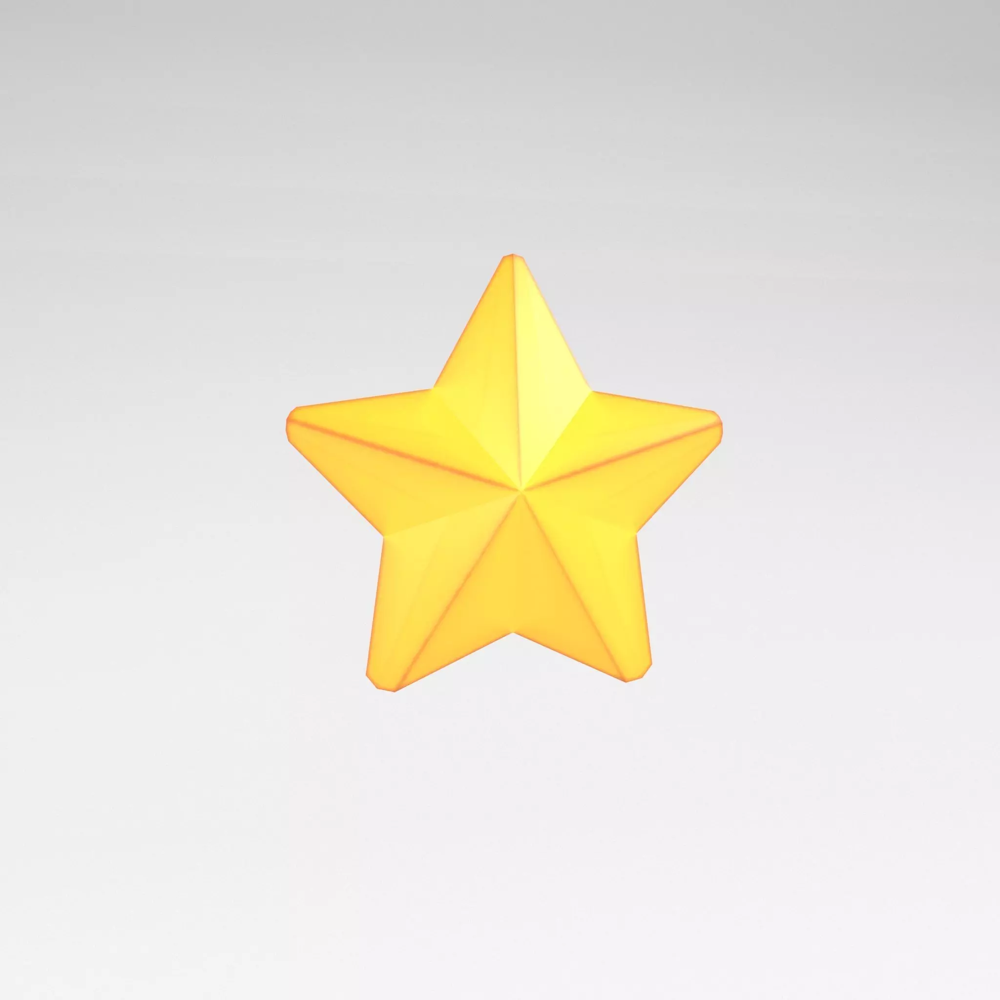 One Star v2 001 Low-poly 3D model_0