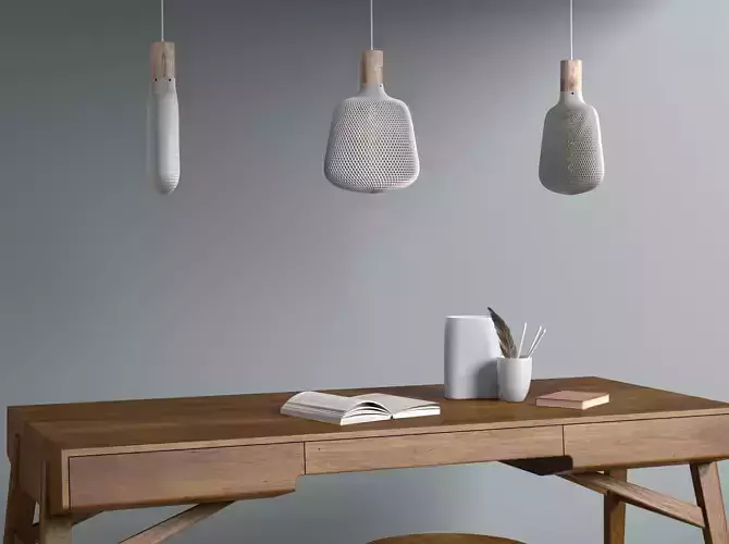 Leaf shaped lampshade