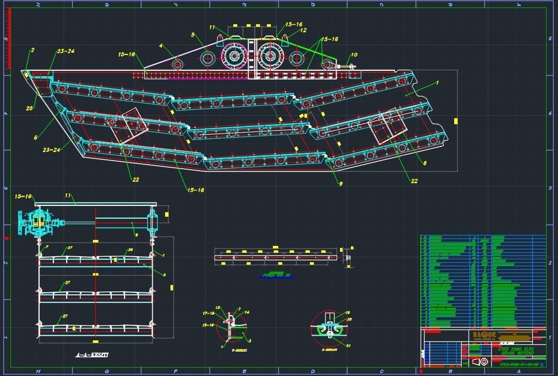 Nace twin shaft vibration screen 3D model_1