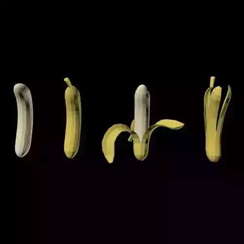Bananas 01 3D model