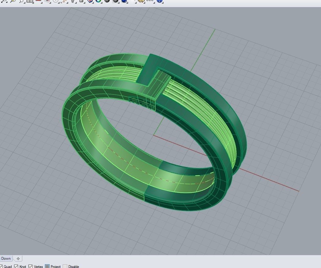 Wedding Band Ring For Men STL File ready For 3D Printing - CC82M 3D print model_6