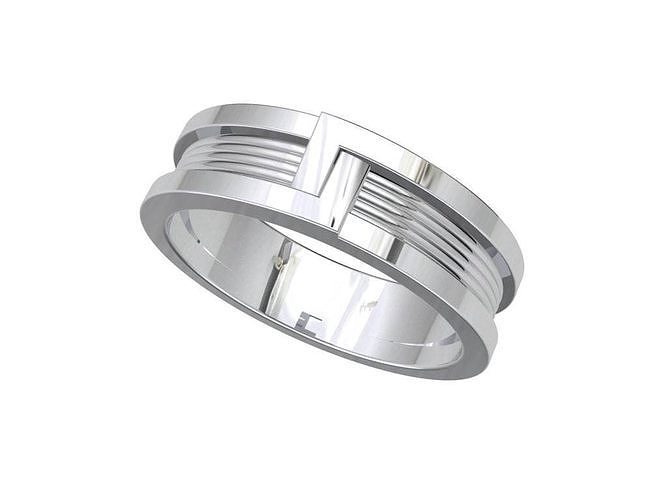 Wedding Band Ring For Men STL File ready For 3D Printing - CC82M 3D print model