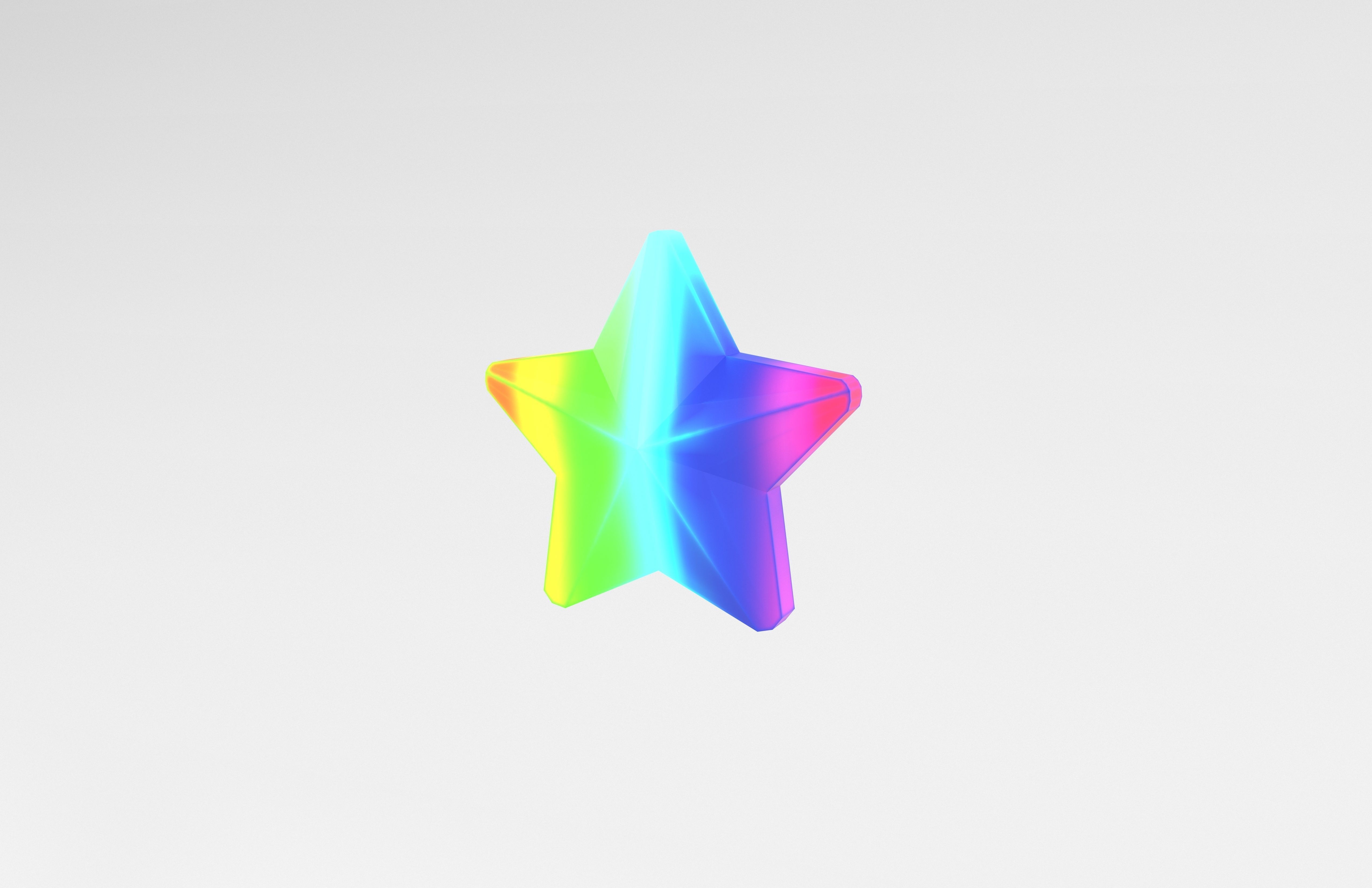 One Star v6 001 Low-poly 3D model_2