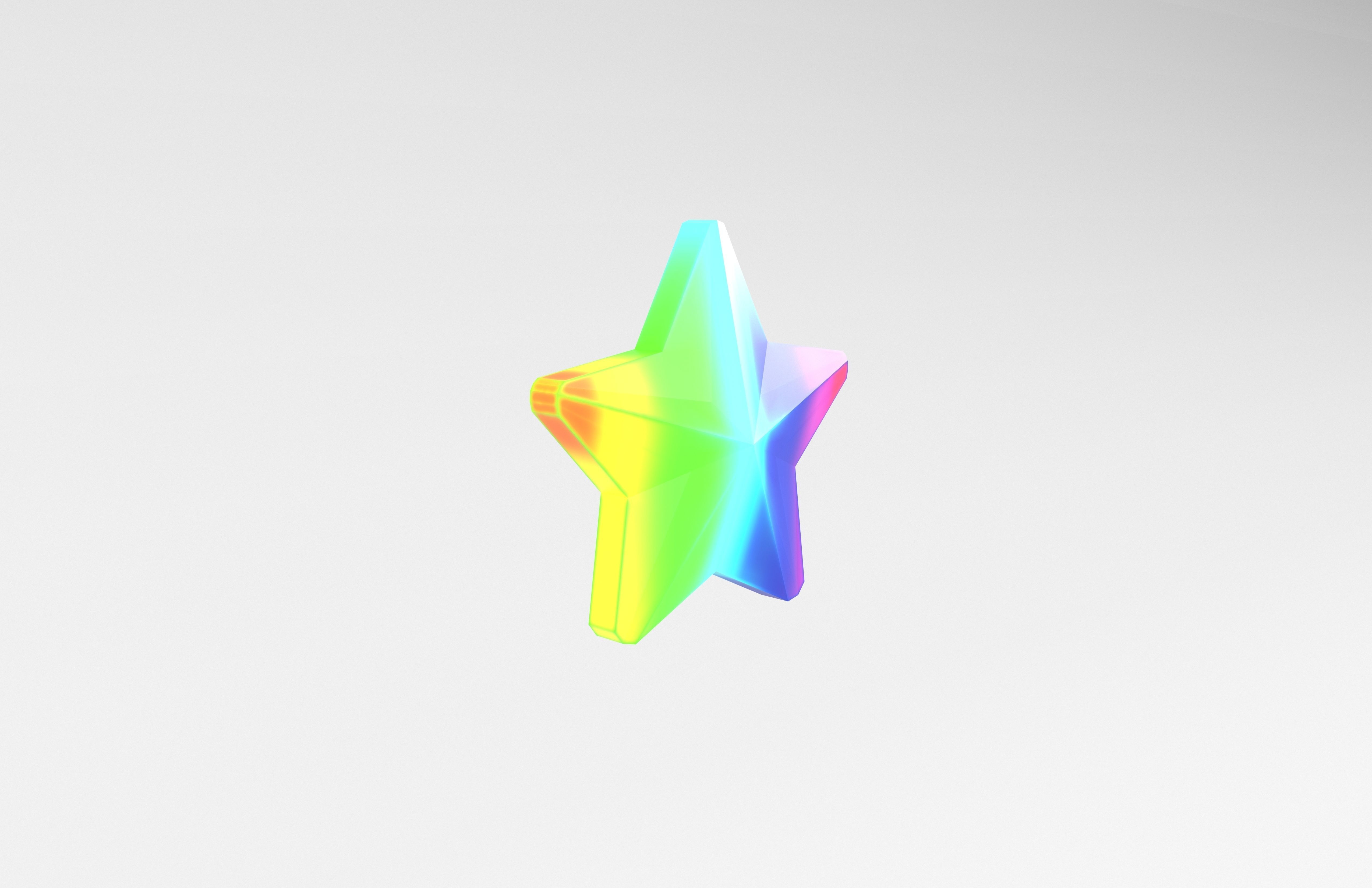 One Star v6 001 Low-poly 3D model_3