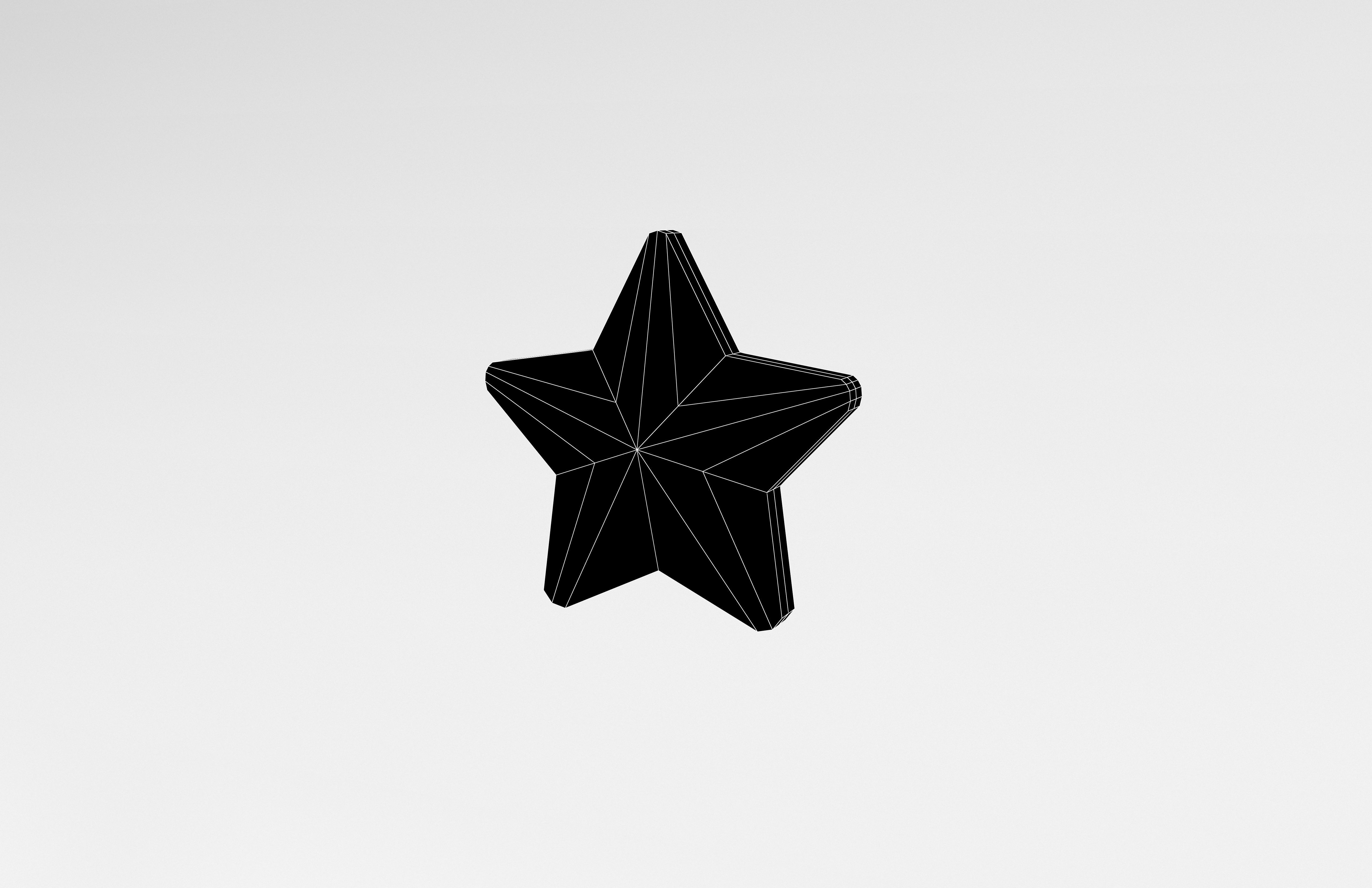 One Star v6 001 Low-poly 3D model_6