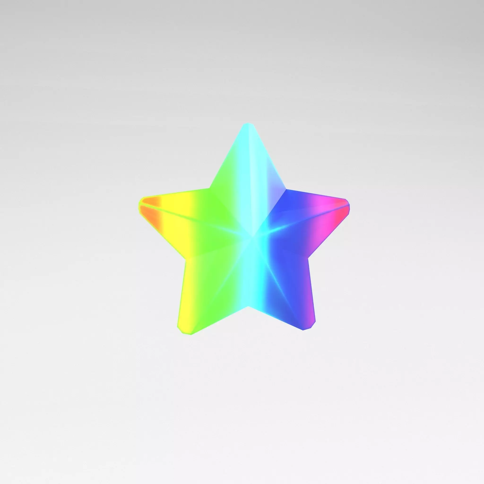 One Star v6 001 Low-poly 3D model_0