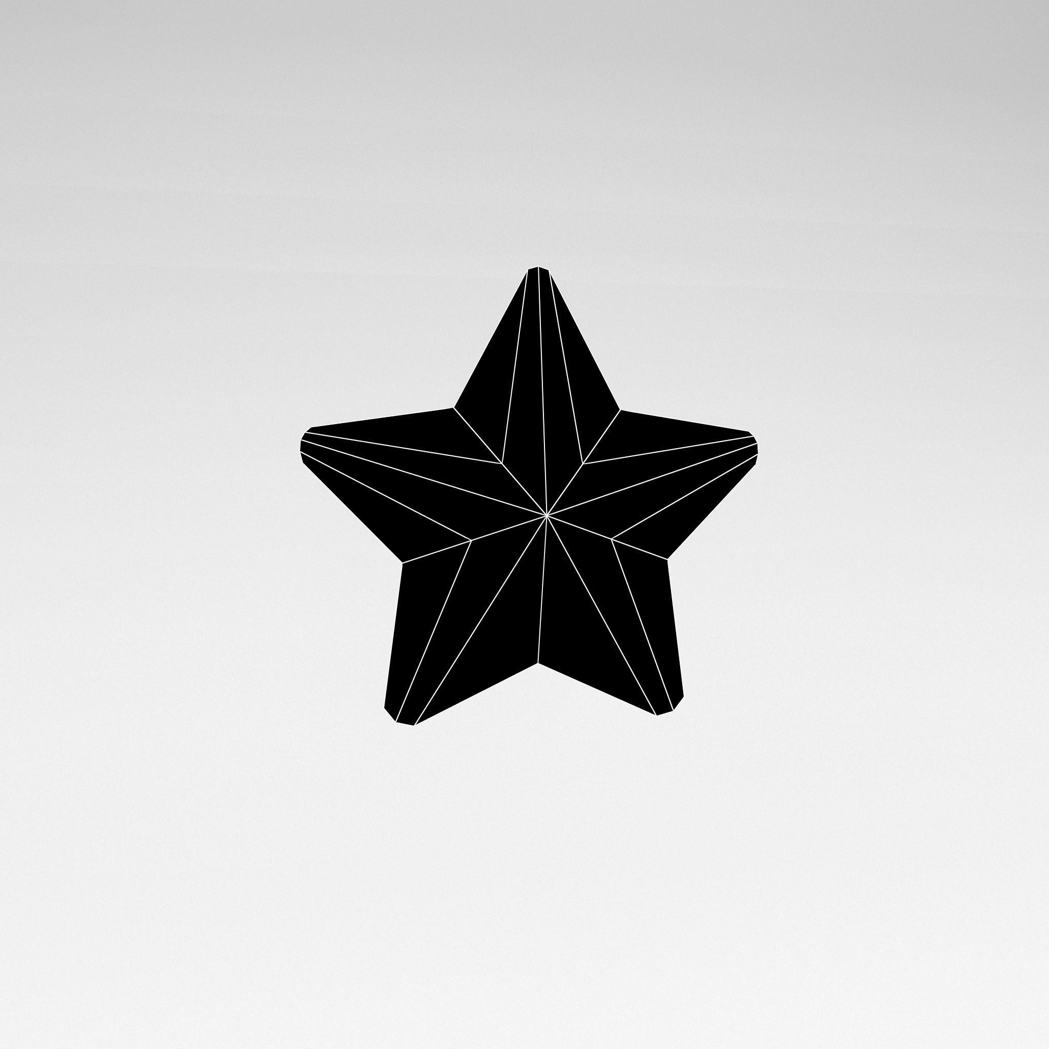 One Star v6 001 Low-poly 3D model_4