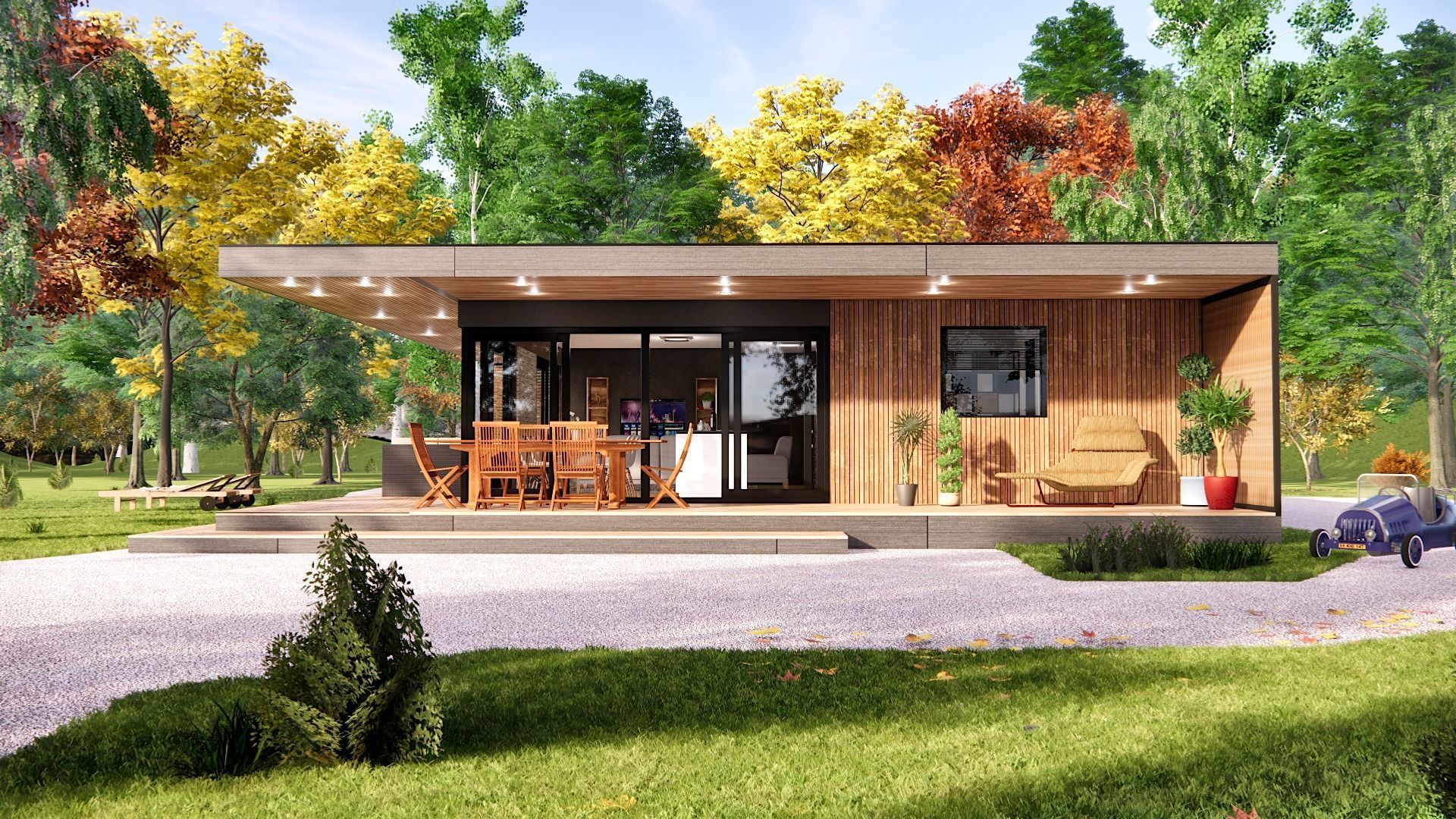 vacation residential modern house zaja Low-poly 3D model_5