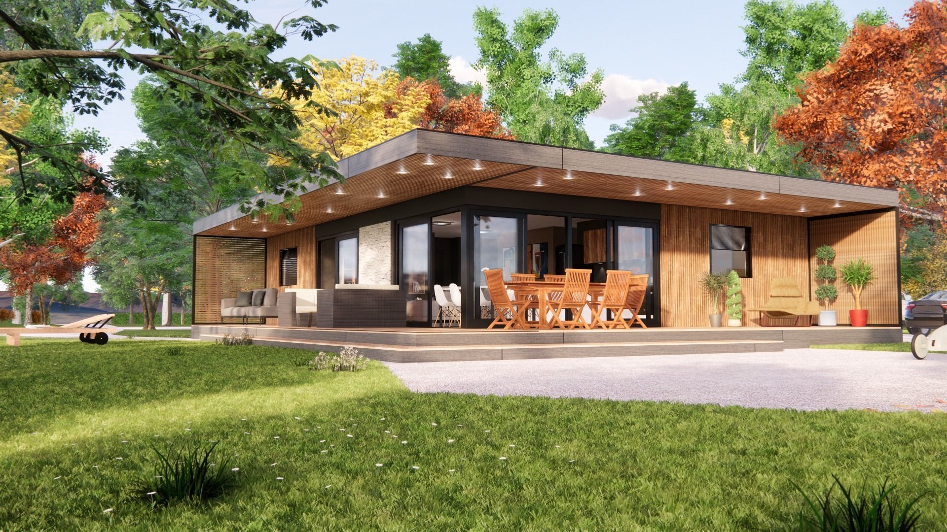 vacation residential modern house zaja Low-poly 3D model_19