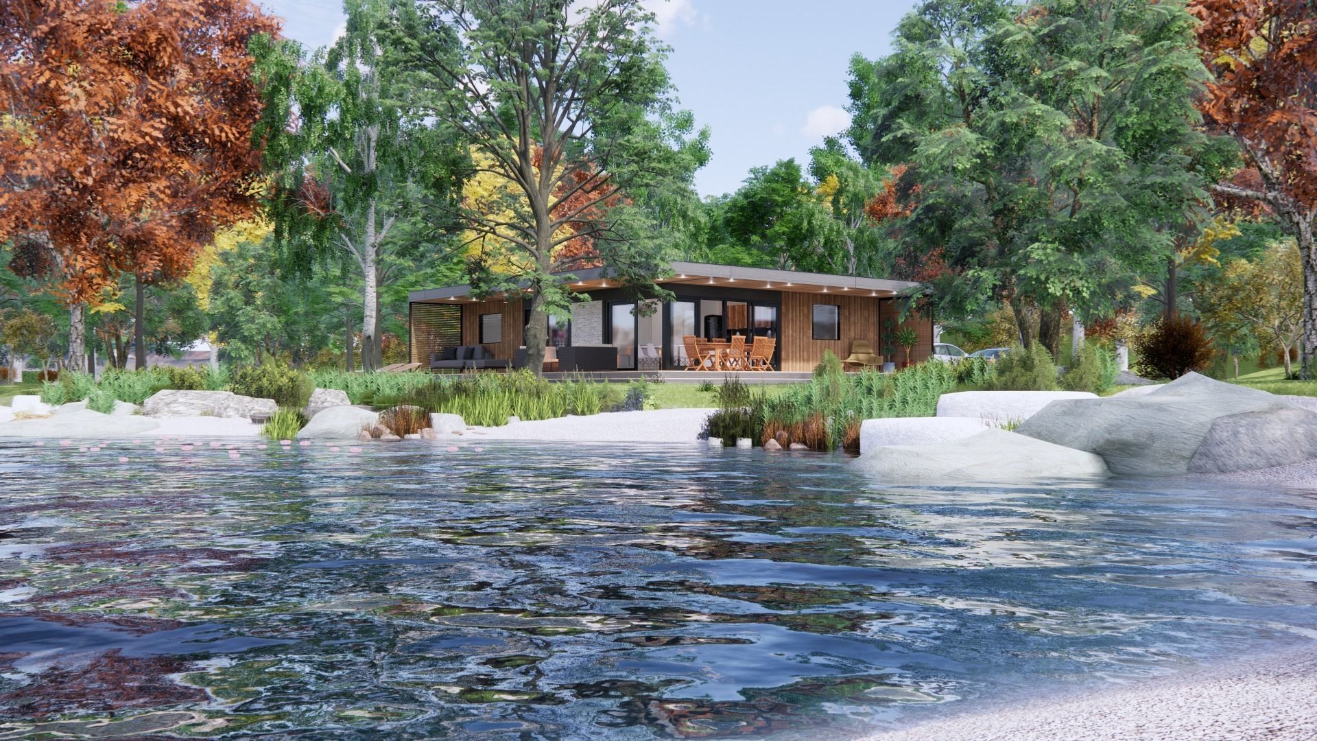 vacation residential modern house zaja Low-poly 3D model_9