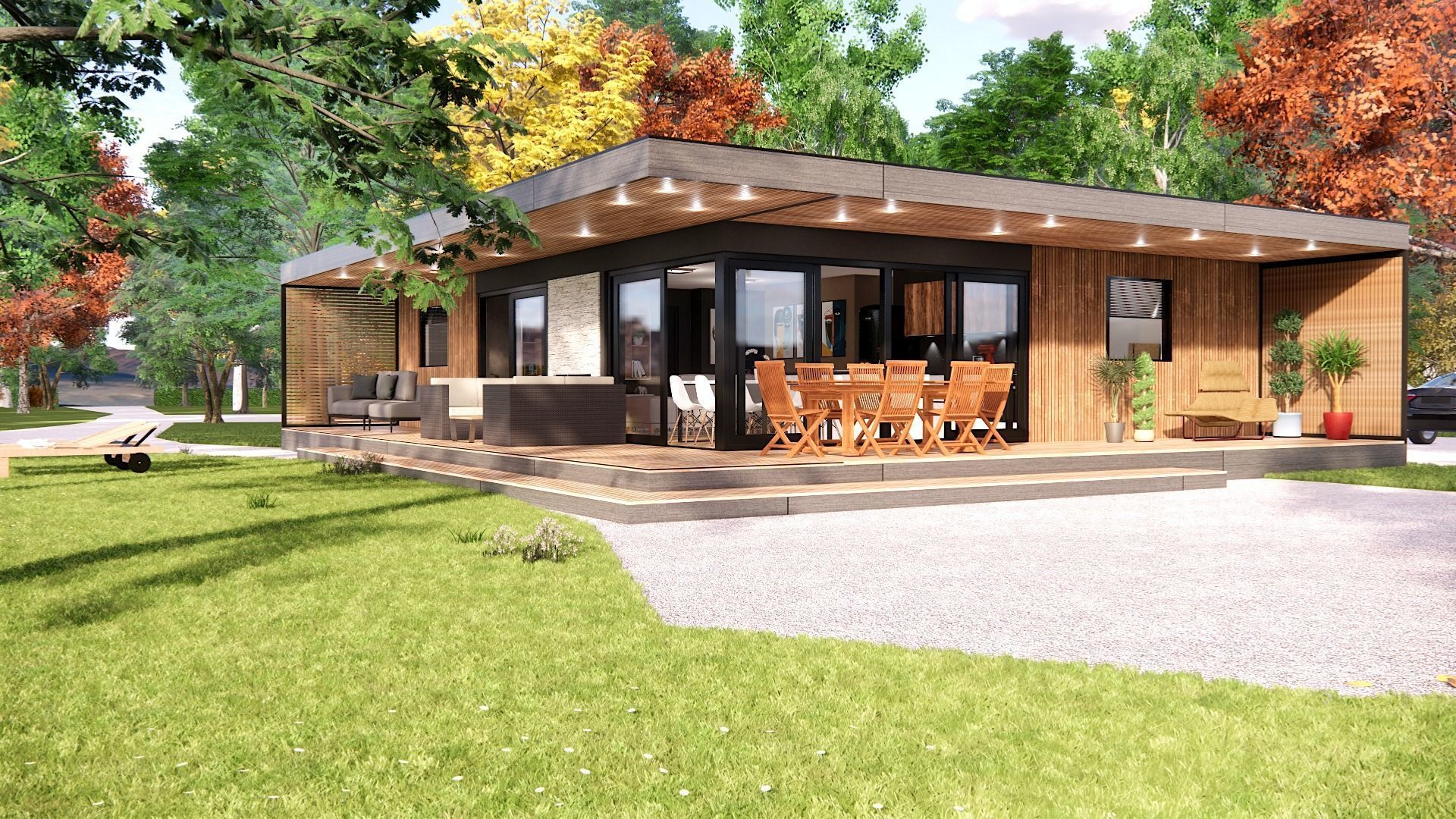 vacation residential modern house zaja Low-poly 3D model_20