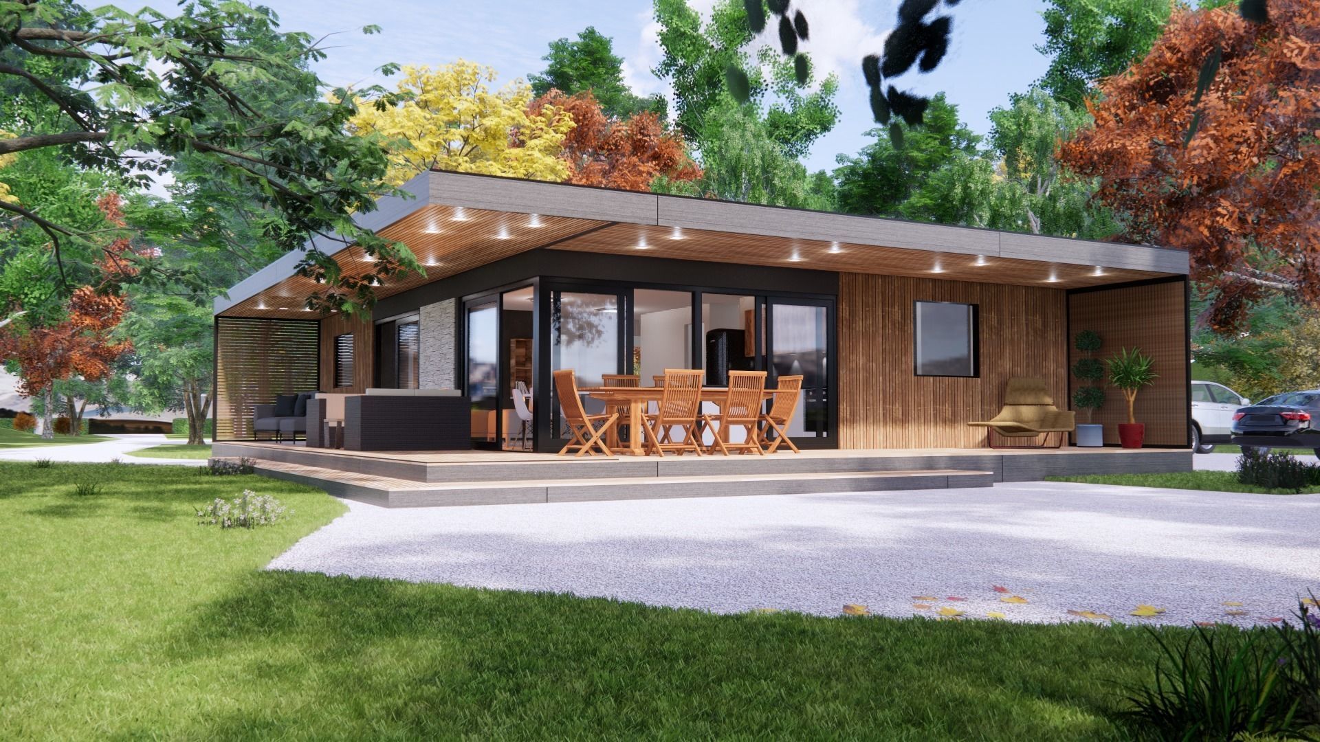 vacation residential modern house zaja Low-poly 3D model_17