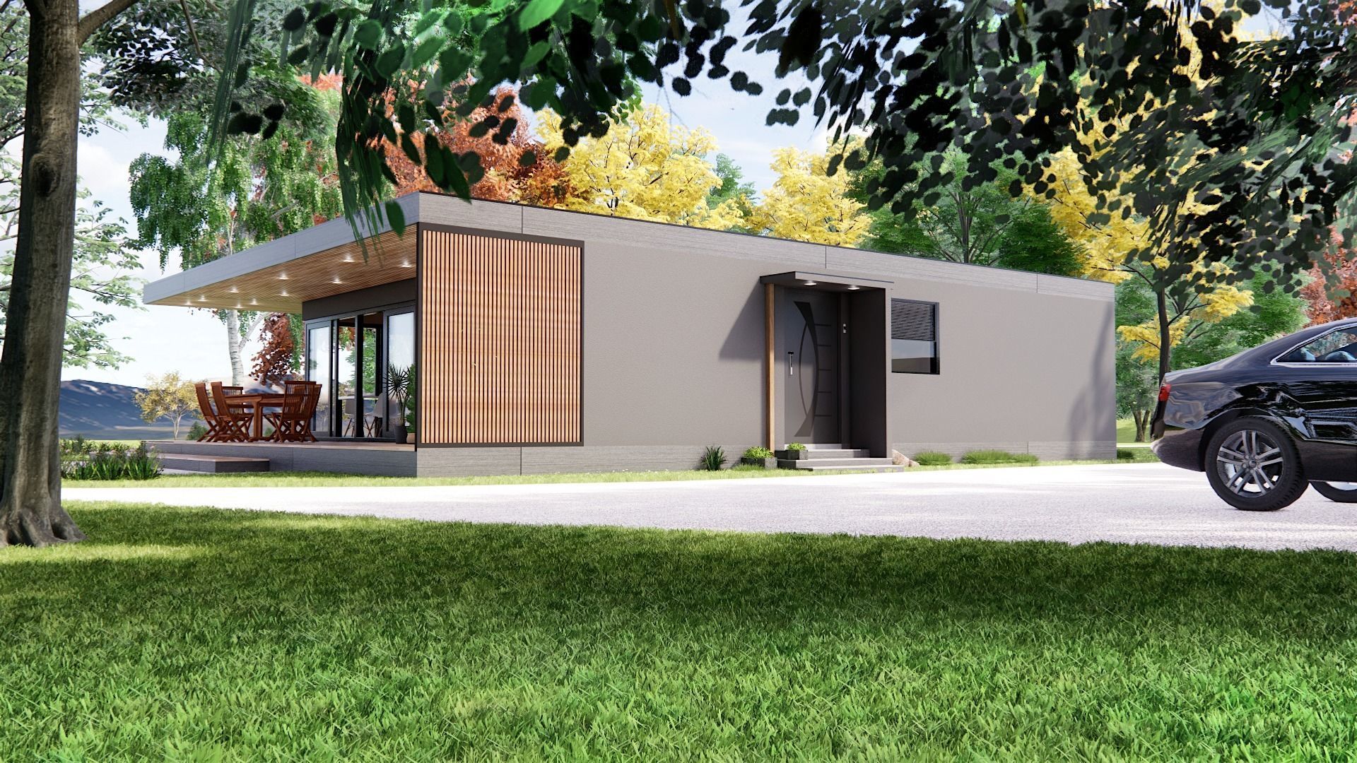 vacation residential modern house zaja Low-poly 3D model_7