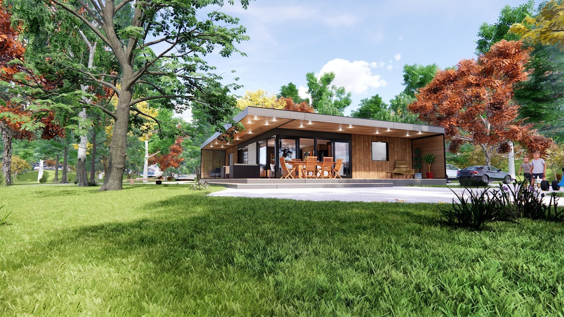 vacation residential modern house zaja Low-poly 3D model_15