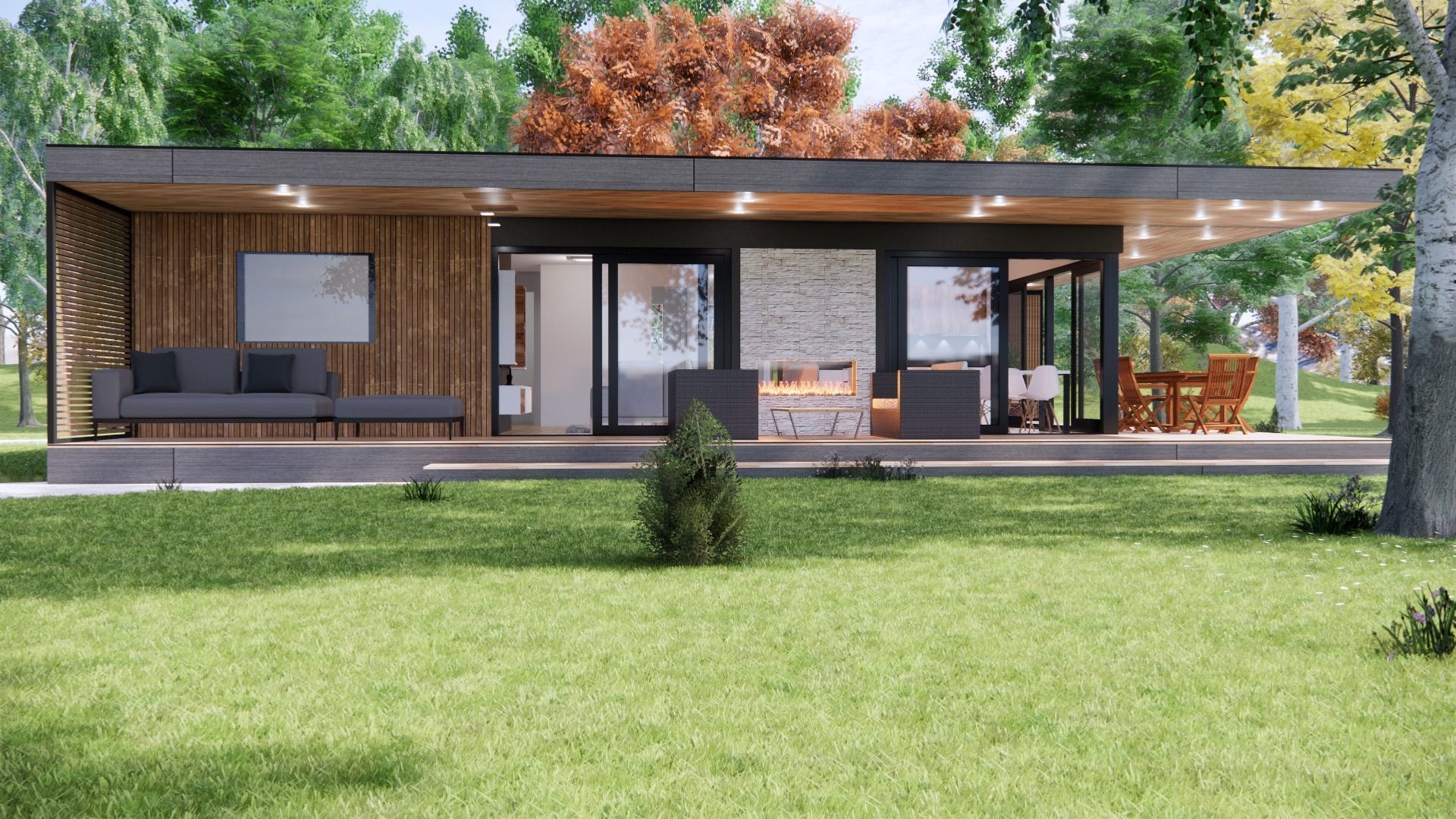 vacation residential modern house zaja Low-poly 3D model_21