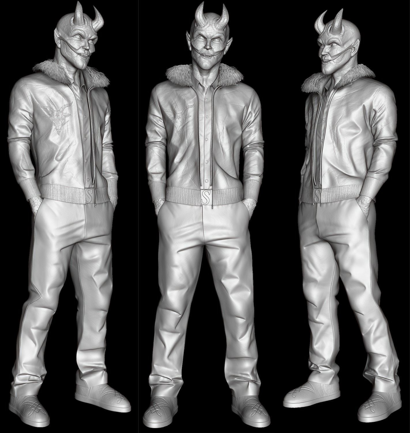 Devil 3D model_6