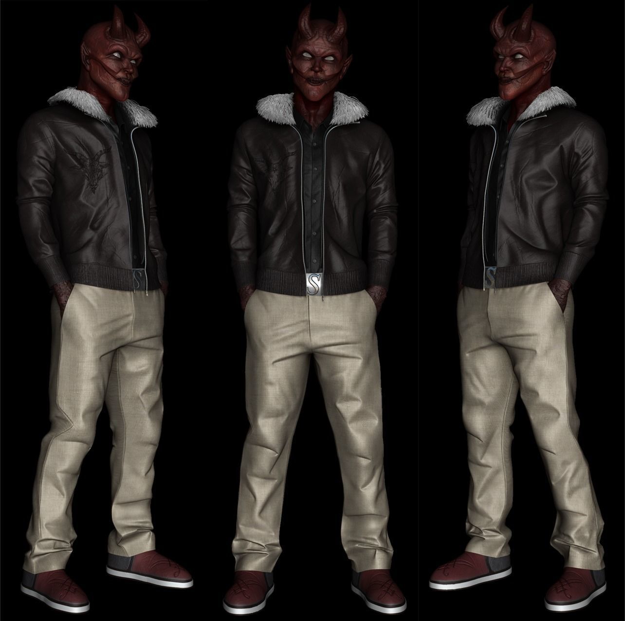Devil 3D model_1
