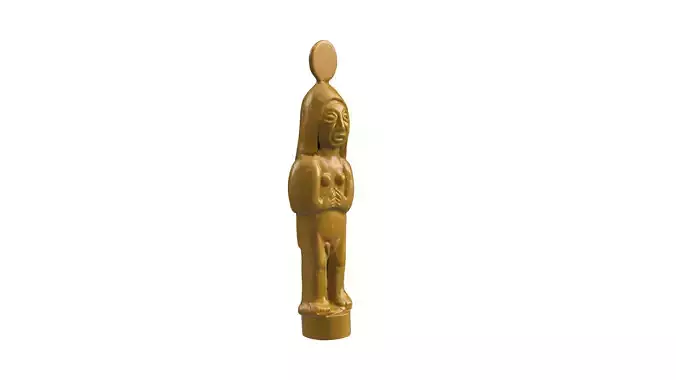 Hand made amulet - Goddess of Fortune - 3D print model