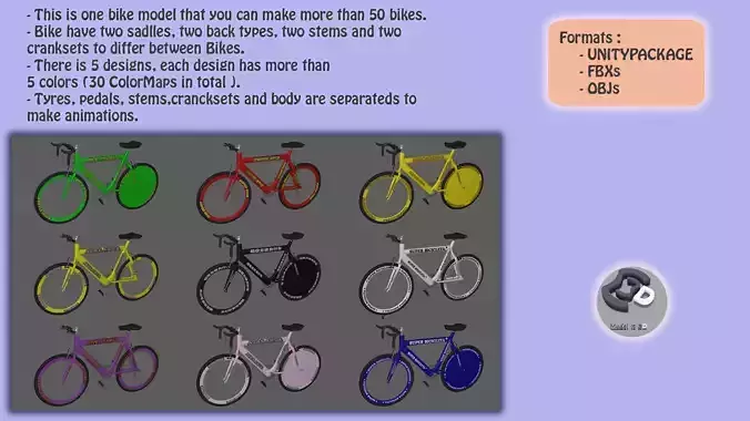 Bikes bike with lettering