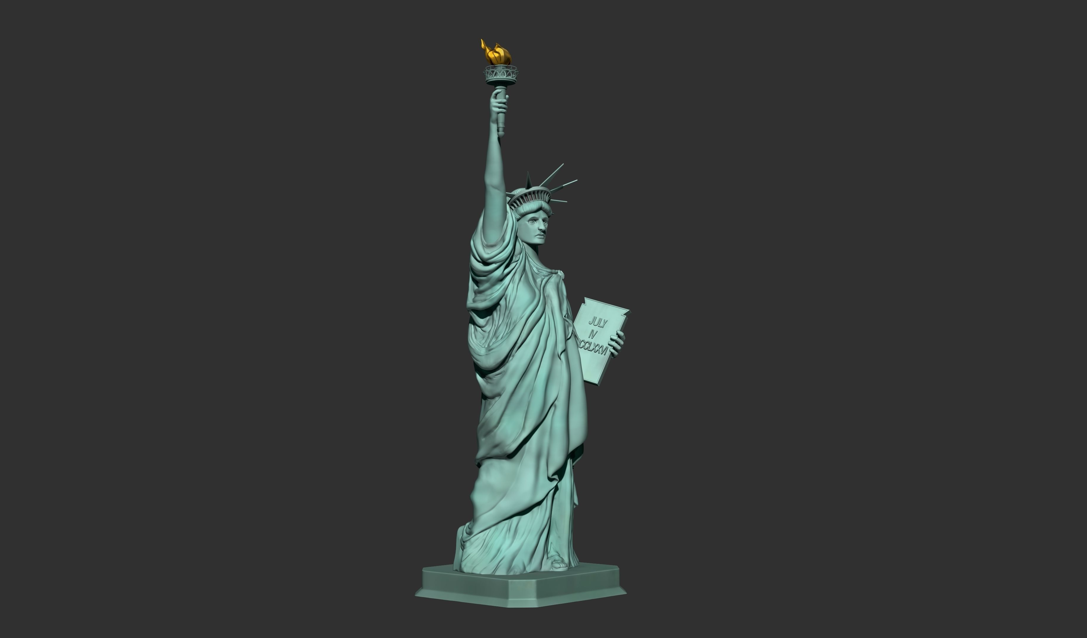 Statue of Liberty 3D model_6