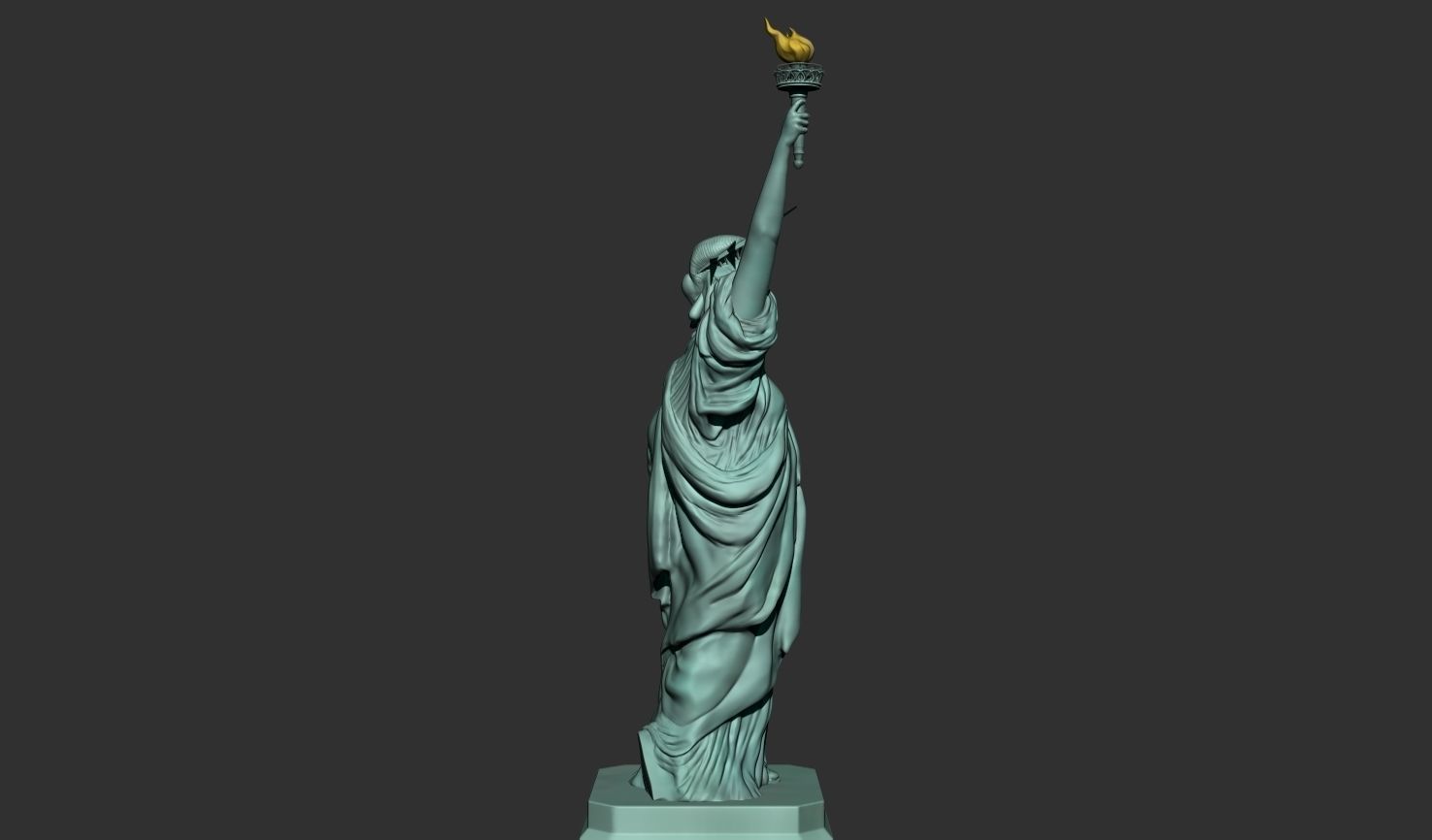 Statue of Liberty 3D model_3
