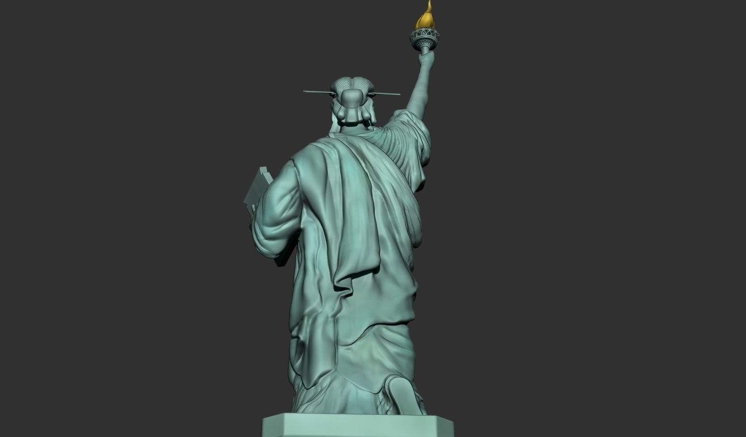 Statue of Liberty 3D model_2
