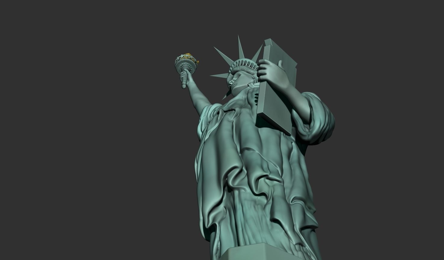 Statue of Liberty 3D model_4