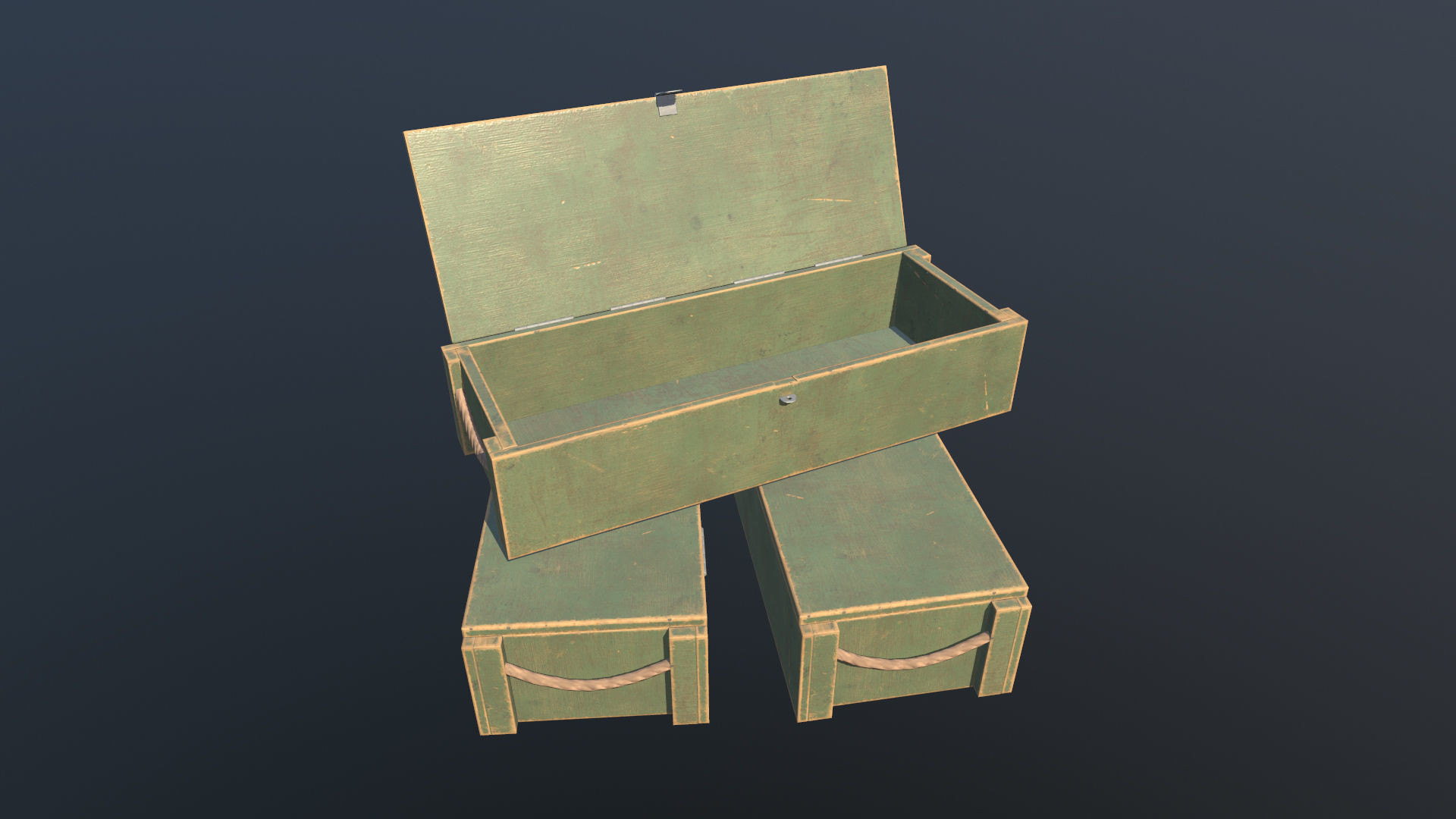 Opening Boxes Animated PBR Low-poly 3D model_8