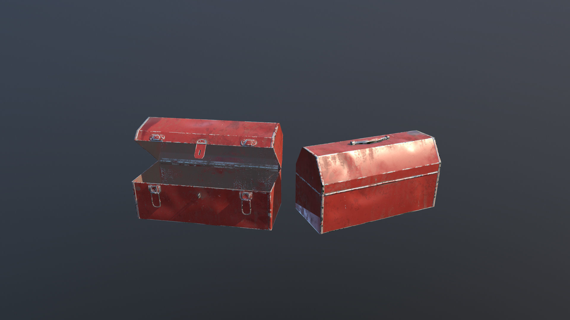 Opening Boxes Animated PBR Low-poly 3D model_5