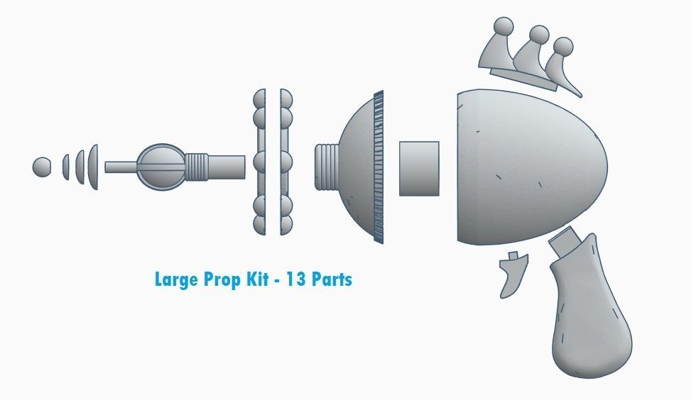 Killer Klowns from Outer Space Candy Floss Ray Gun and Stand 3D print model_7