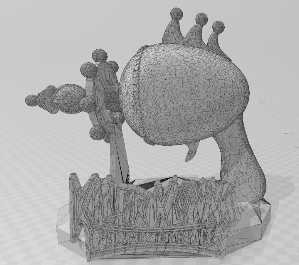 Killer Klowns from Outer Space Candy Floss Ray Gun and Stand 3D print model_1