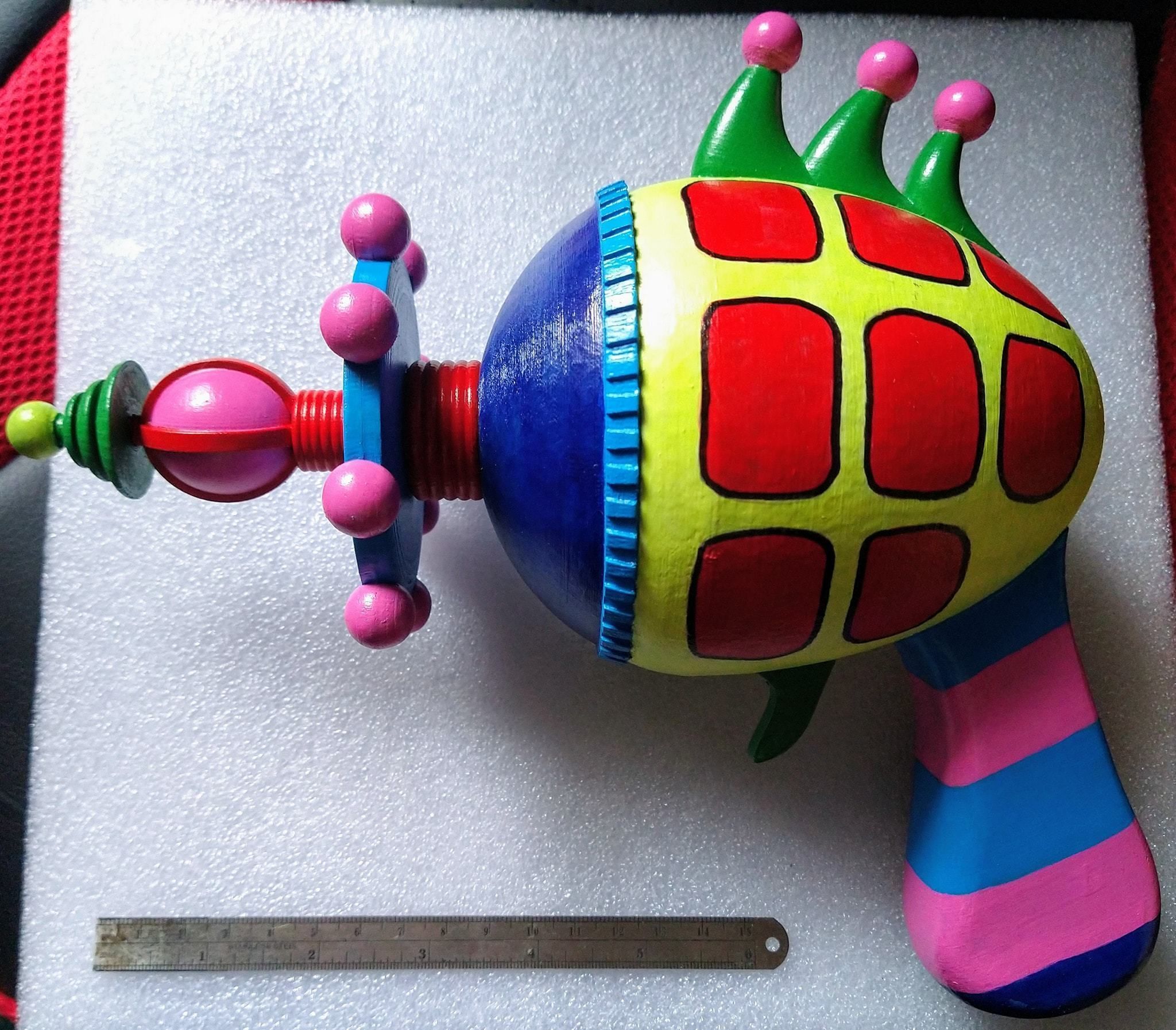 Killer Klowns from Outer Space Candy Floss Ray Gun and Stand 3D print model_3